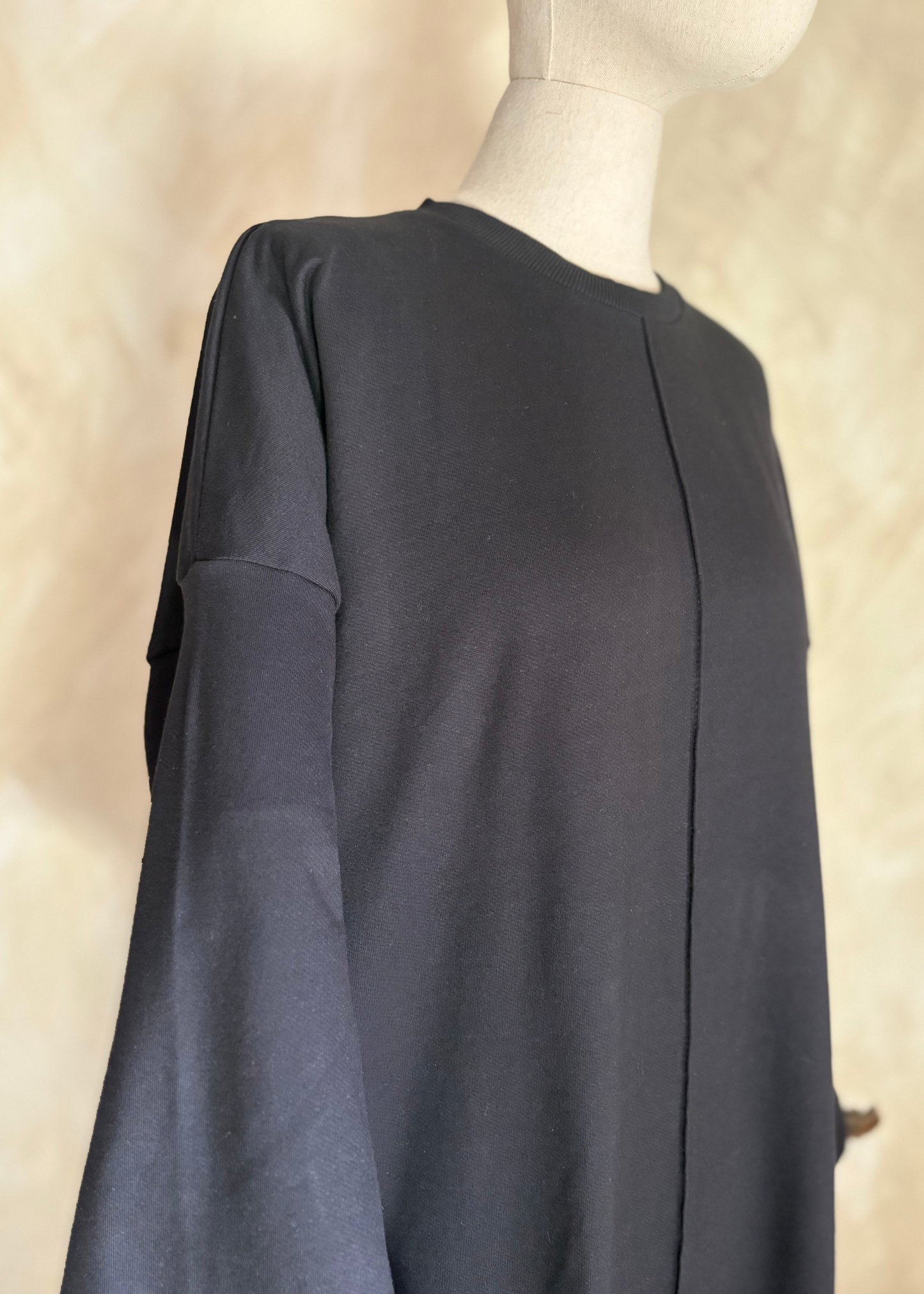 Black Comfy T-Shirt Dress