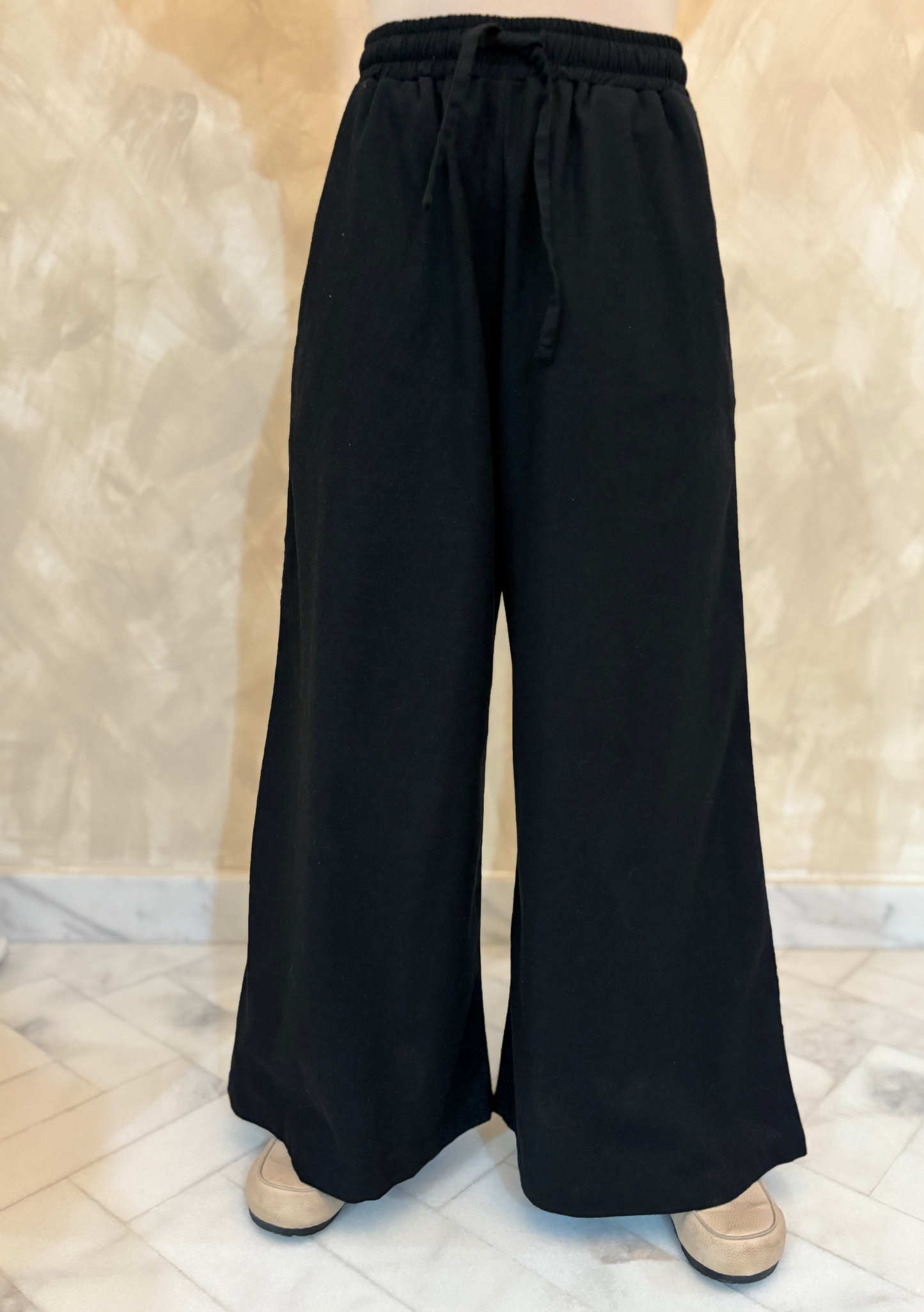 Linen Wide Leg Trouser