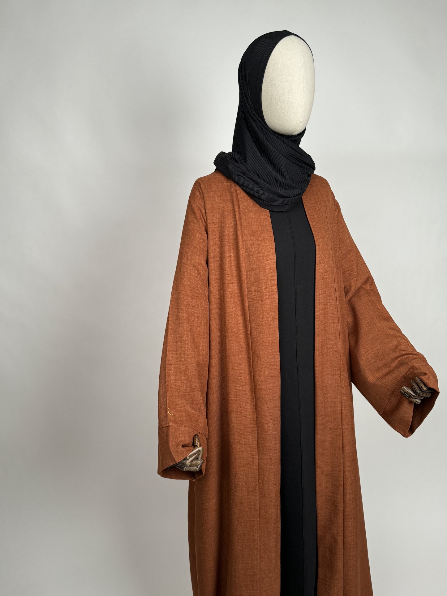 Linen Open Abaya