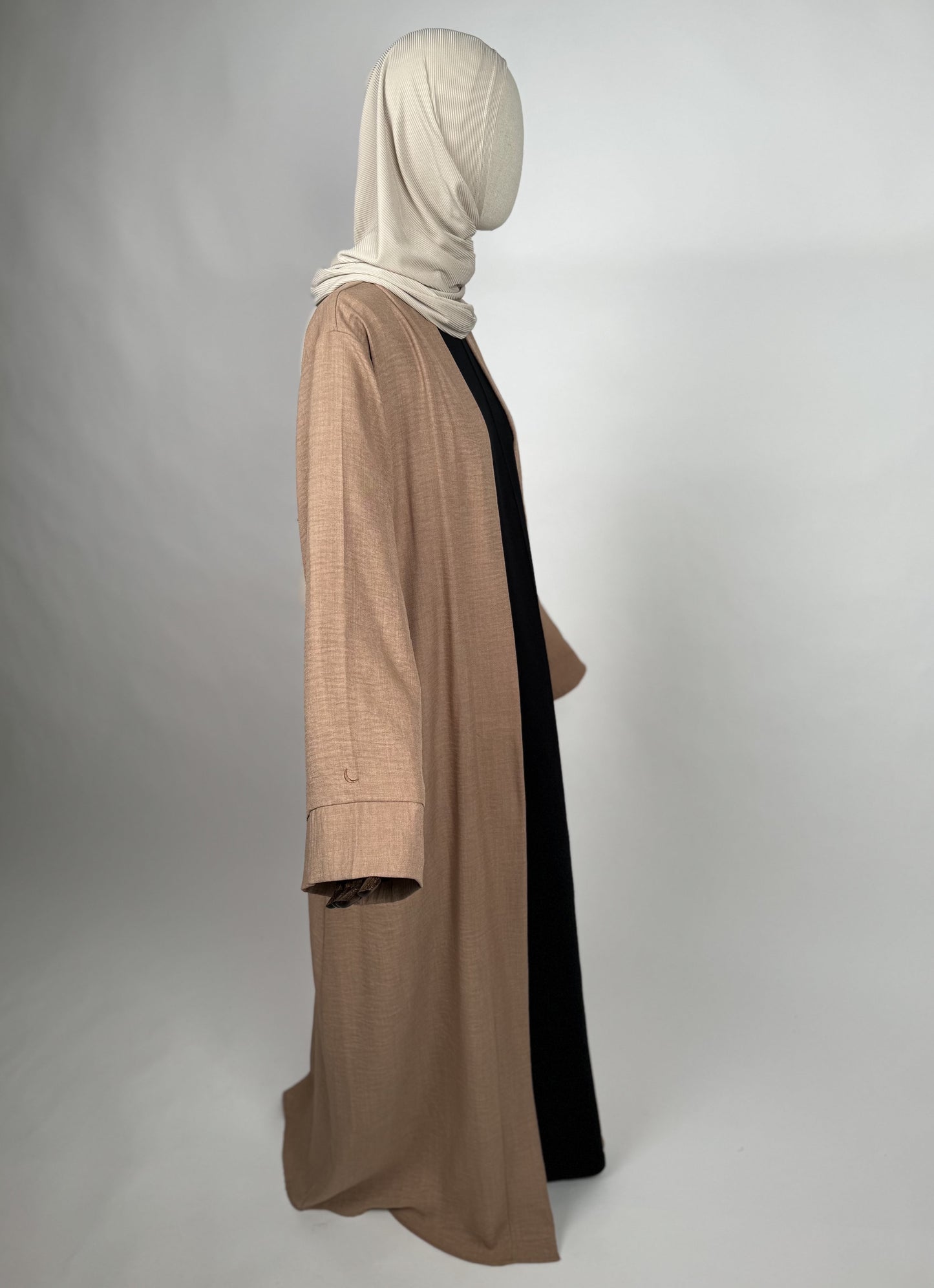 Linen Open Abaya