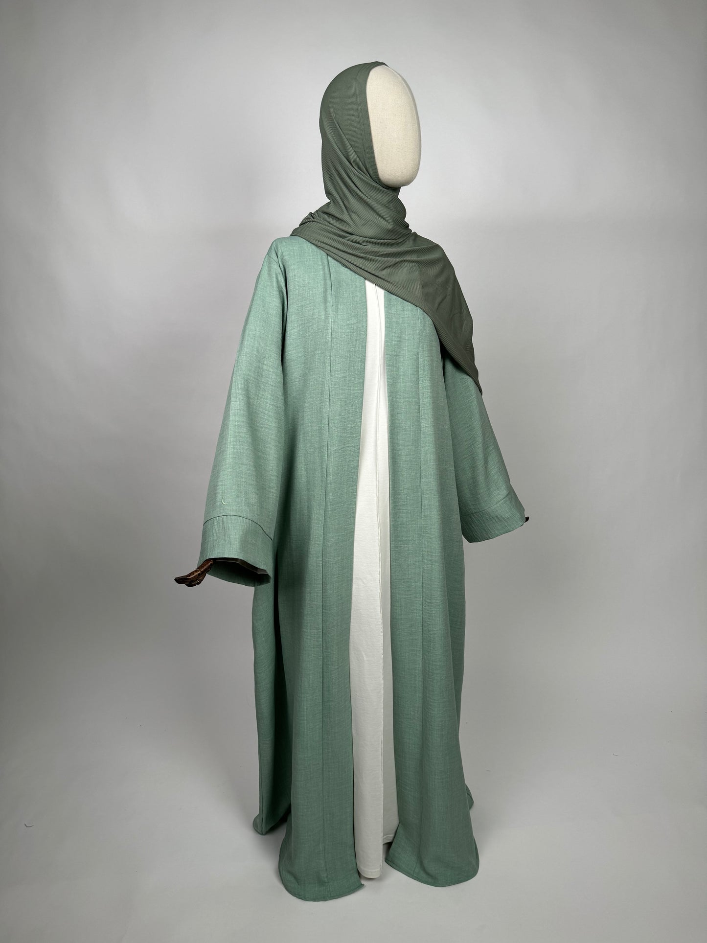 Linen Open Abaya