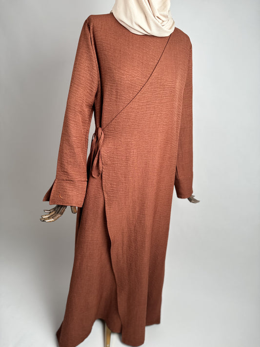 Linen Wrap Dress