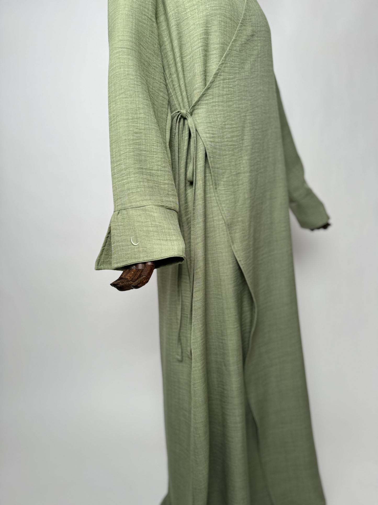 Linen Wrap Dress