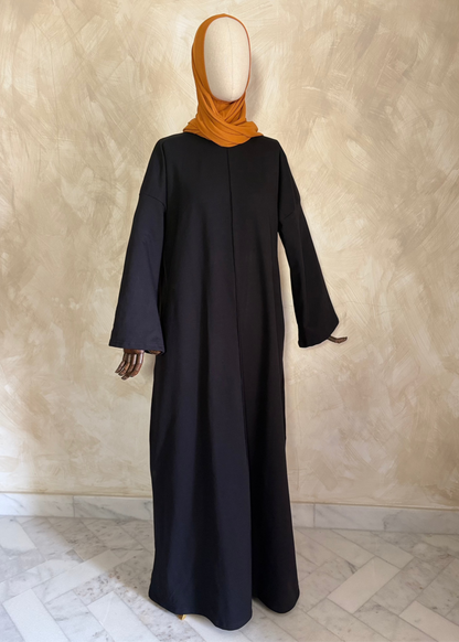 Black Comfy T-Shirt Dress