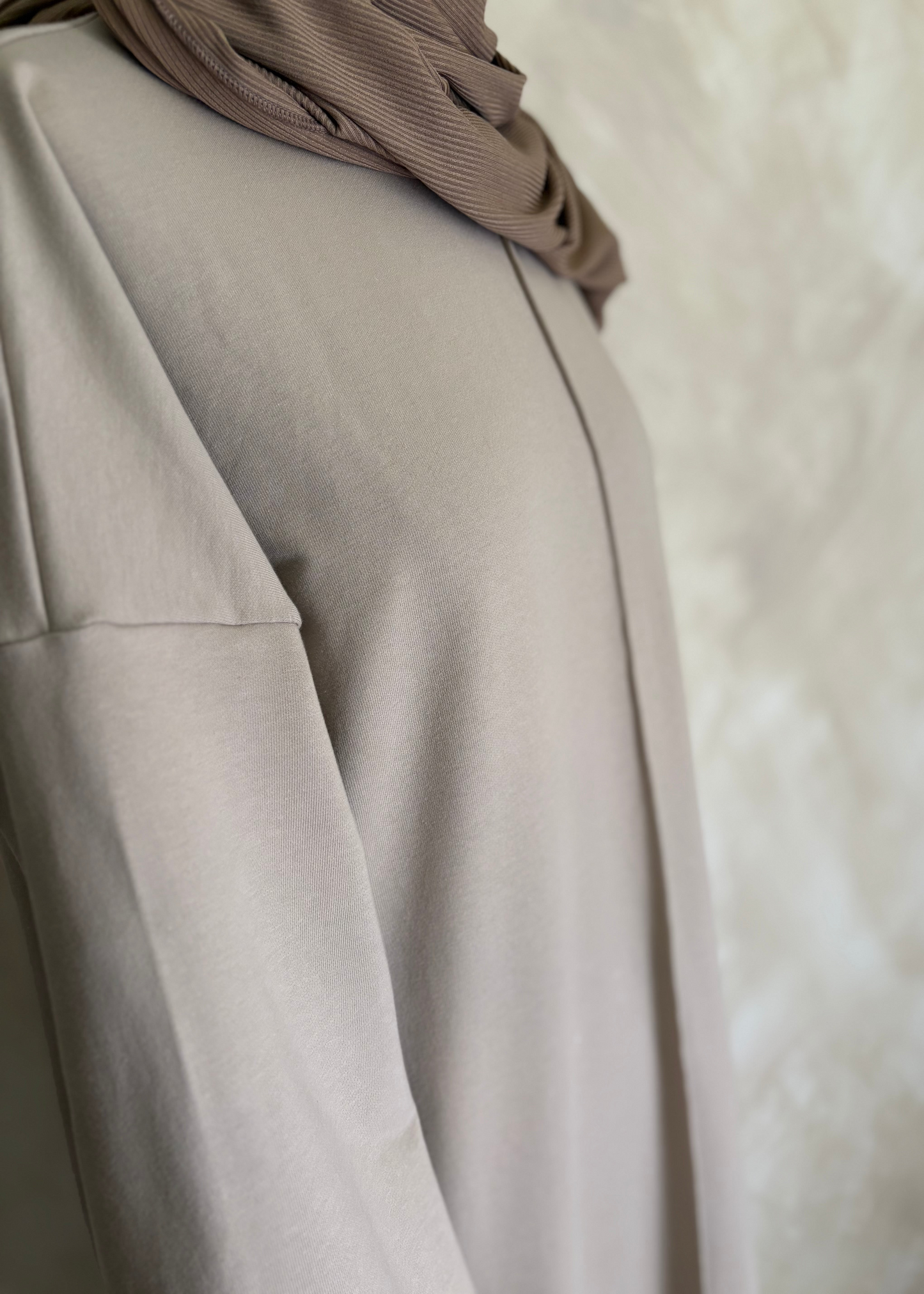 Beige Comfy T-Shirt Dress