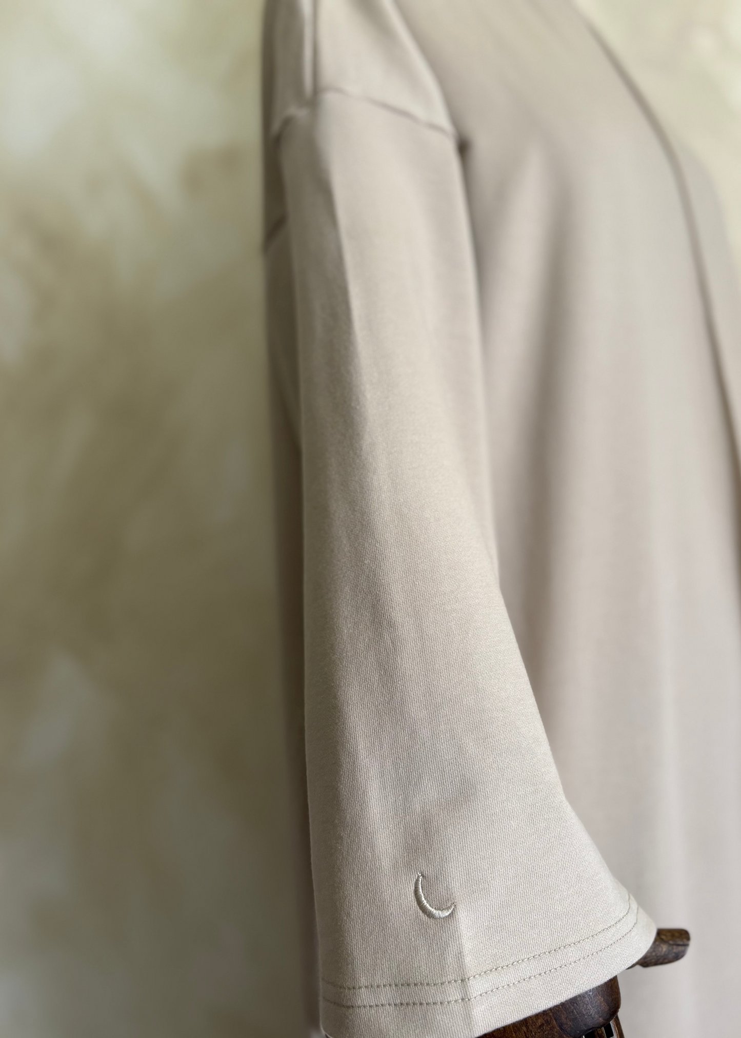 Beige Comfy T-Shirt Dress