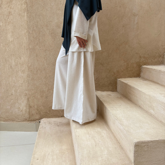 Linen Wide Leg Trouser
