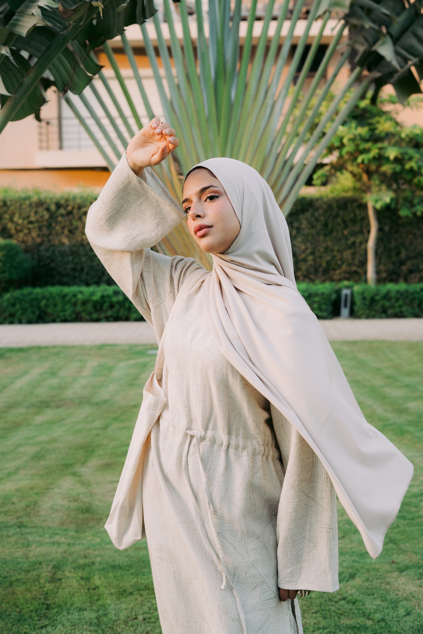 Ocean Slit Linen Dress