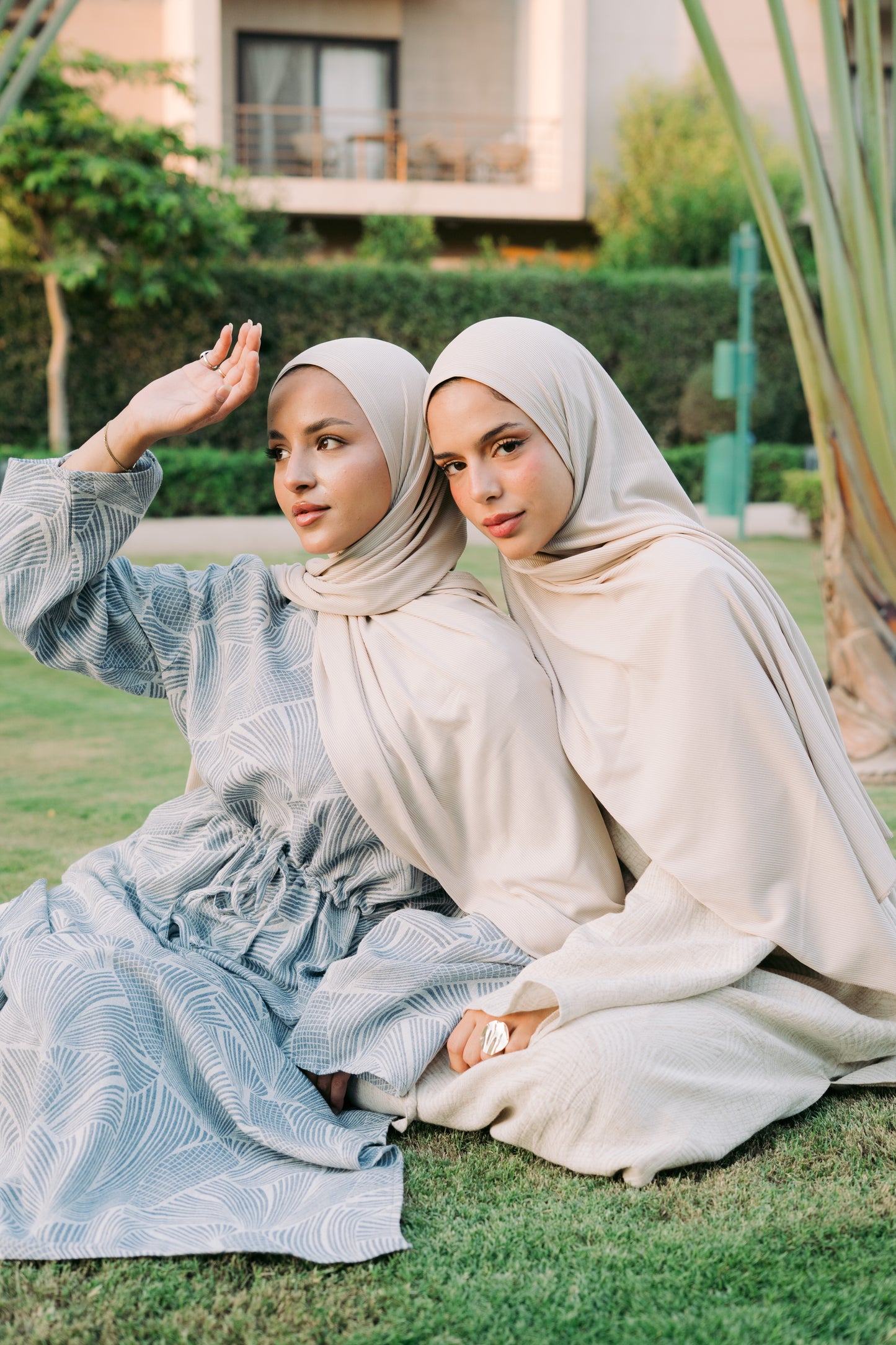 Ocean Slit Linen Dress